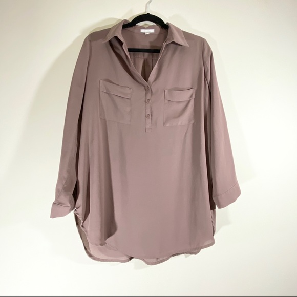 Pleione Tops - Pleione Half Button Blouse - #162